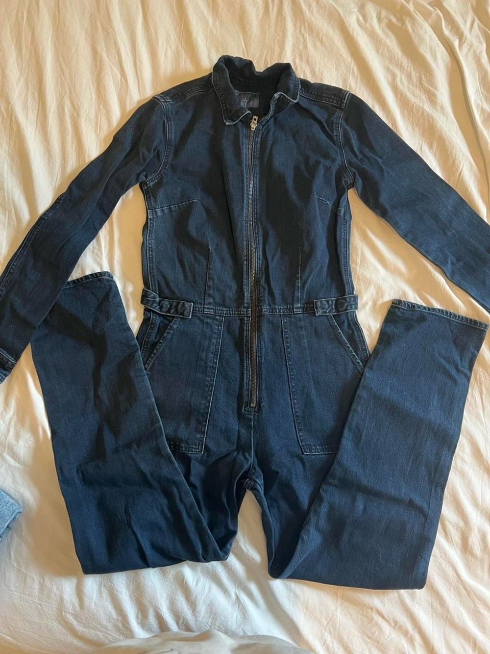 Lucky Brand Dark Blue Denim Jumpsuit